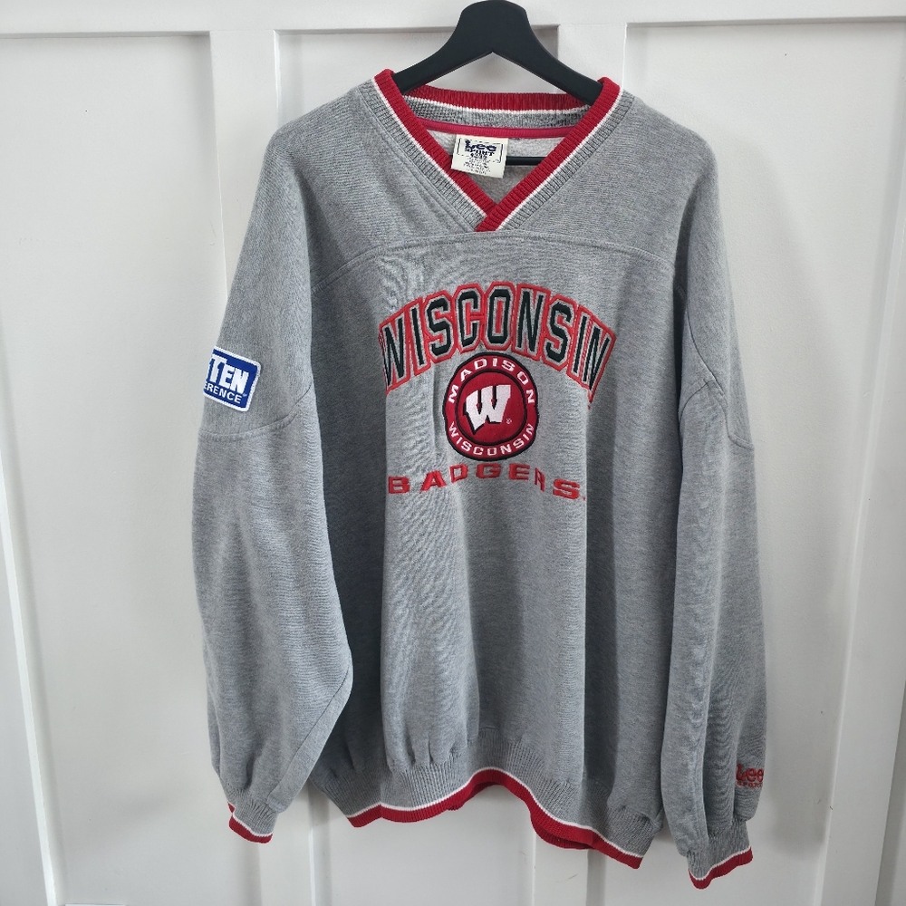 Vintage Lee Sport Wisconsin Badgers Sweatshirt - Madison-plus Size XXL